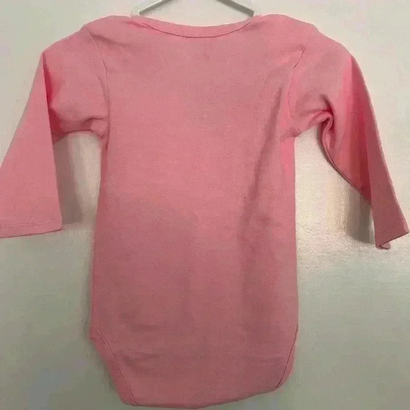 Hand Embroidered Monogrammed Baby Onesie & Felt Barrettes  with Hearts - Picture 6 of 8